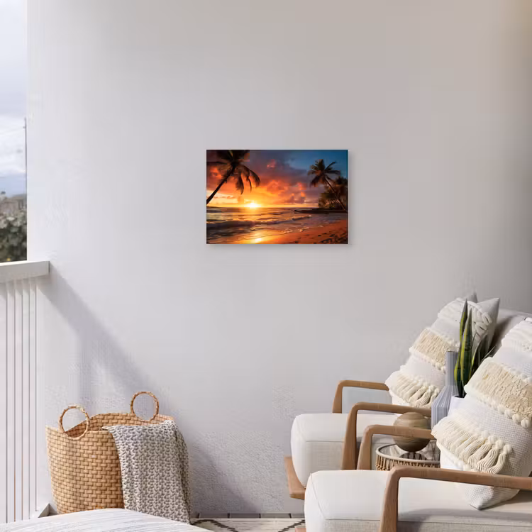 Buiten canvas - Avondrood aan Zee — 4
