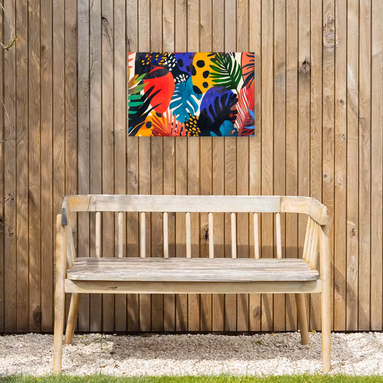 Buiten canvas - Bladeren - Vormen - Abstract - Kleurrijk — 3