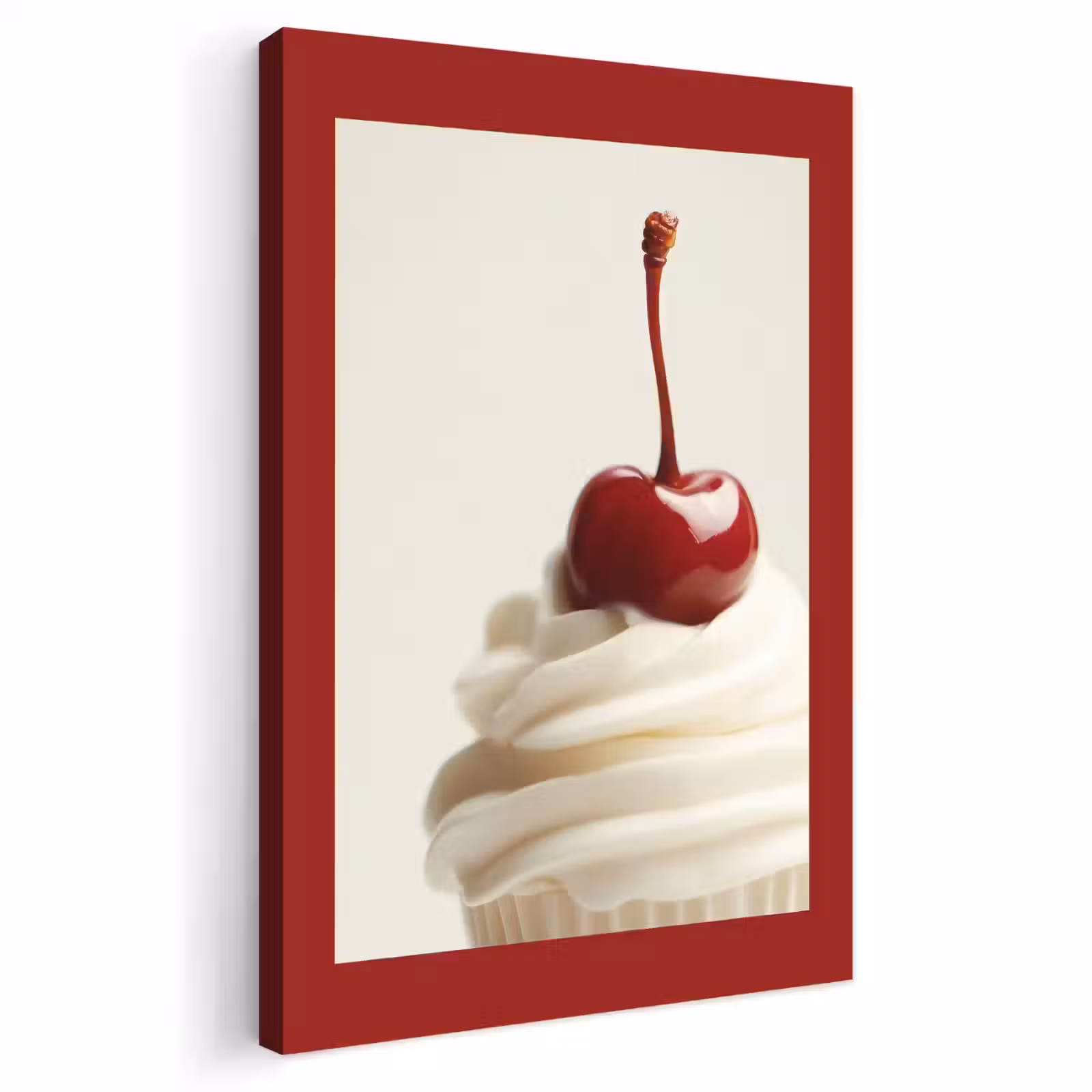 Buiten canvas - Cupcake - Kers - Rood — 1