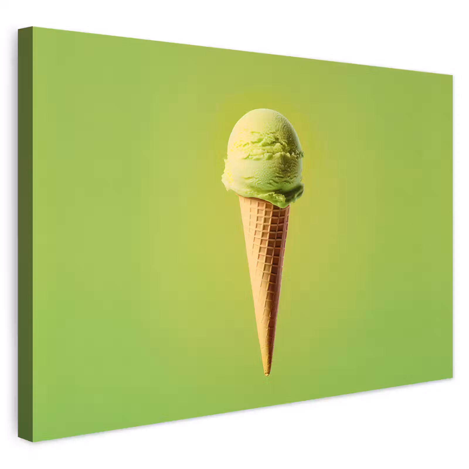 Buiten canvas - Hoorntje - Schepijs - Groen — 1