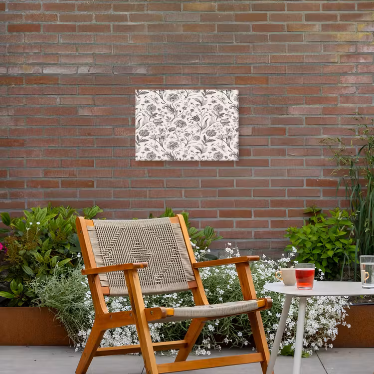Buiten canvas - Classic - Black - White - Floral — 2