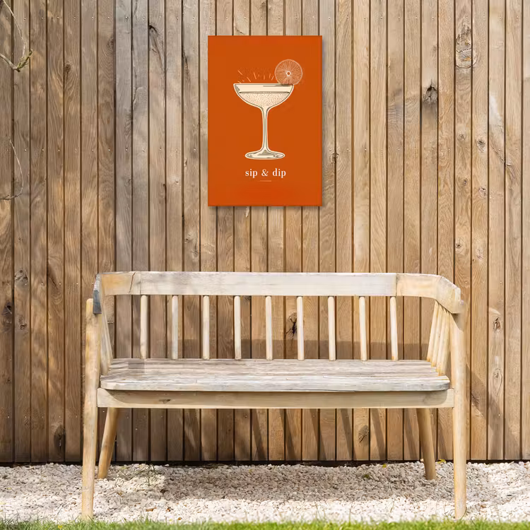 Buiten canvas - Cocktail - Oranje - Zomer - Quote — 3
