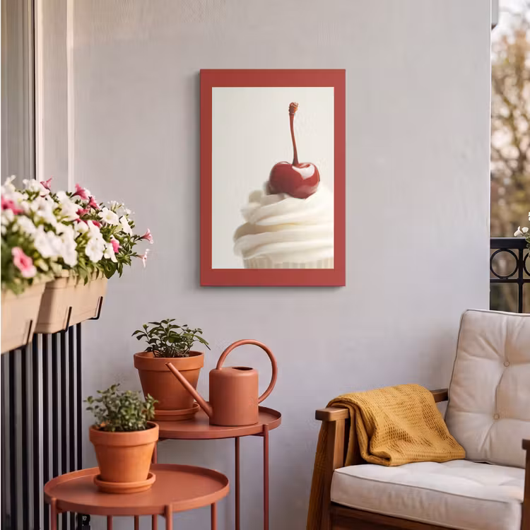 Buiten canvas - Cupcake - Kers - Rood — 4