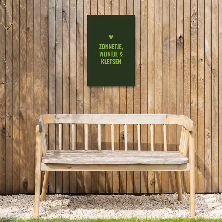 Buiten canvas - Donkergroen - Quote - Zon - Zomer — 3