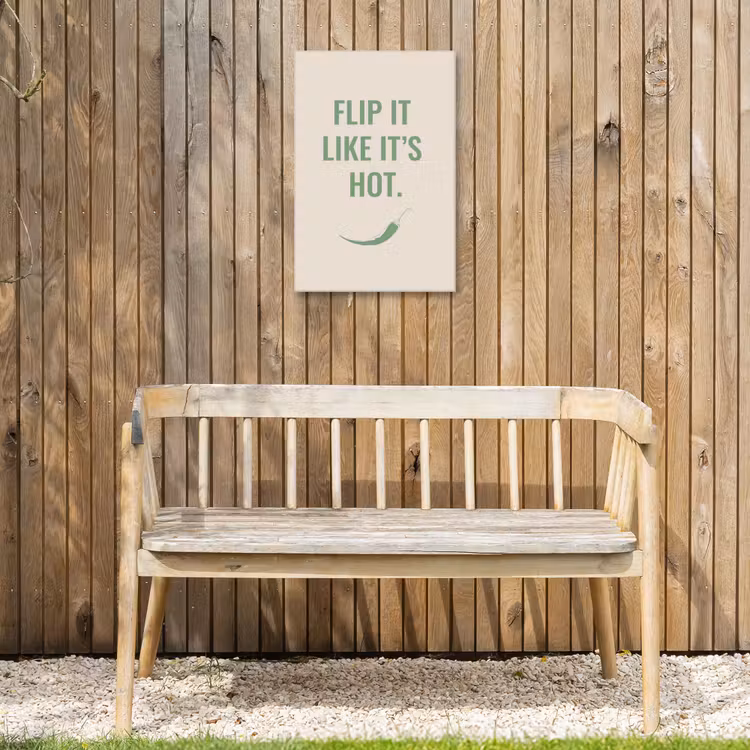 Buiten canvas - Groen - Quote - Zomer - Chilipeper — 3