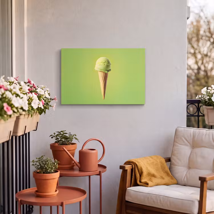 Buiten canvas - Hoorntje - Schepijs - Groen — 4