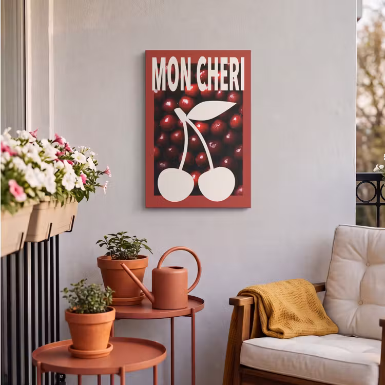 Buiten canvas - Kersen - Illustratie - Rood — 4