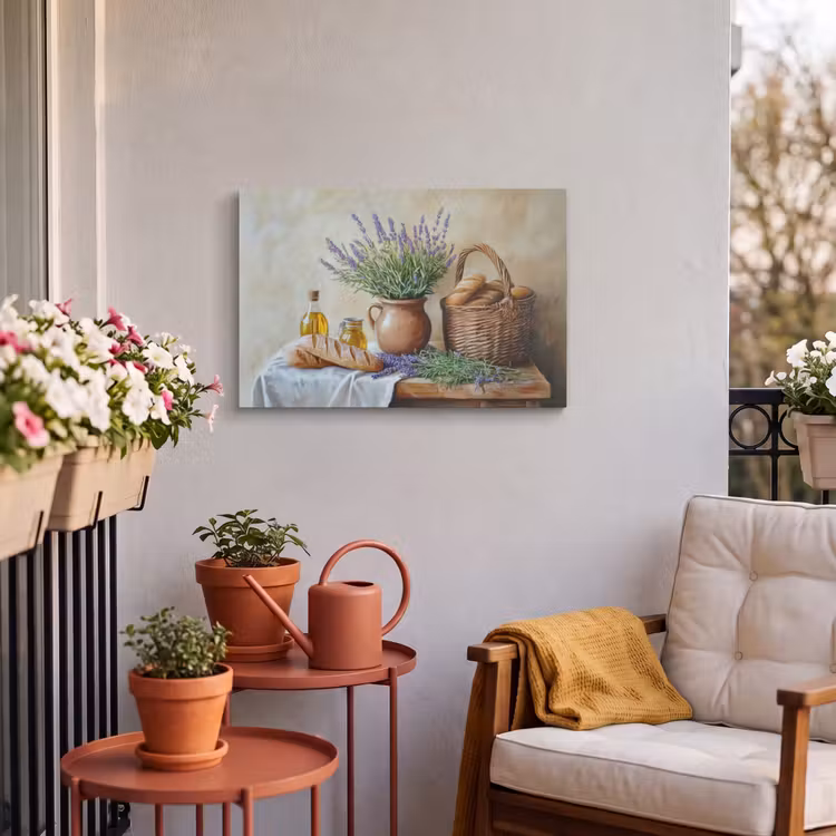 Buiten canvas - Lavendel - Brood - Stilleven — 4