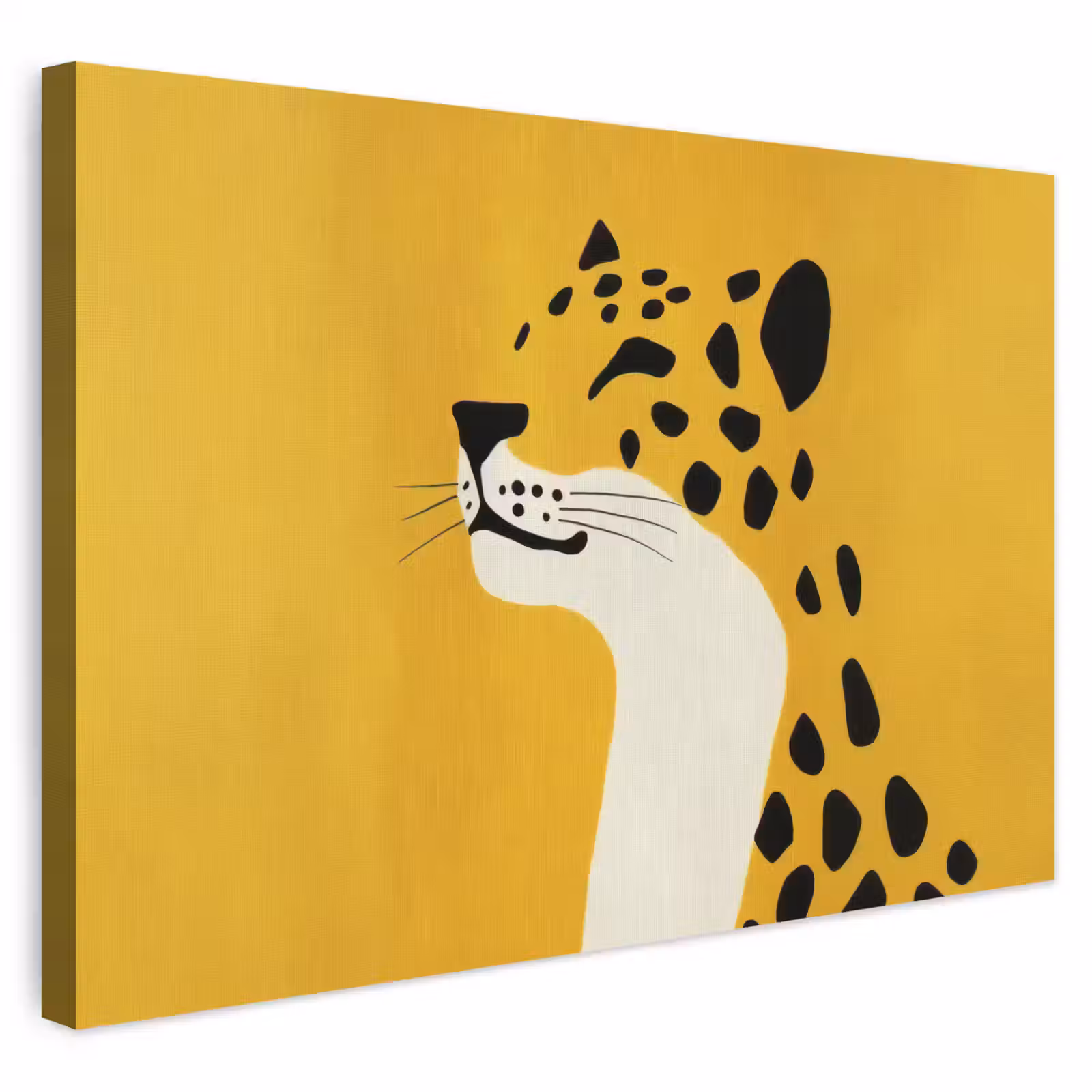 Buiten canvas - Cheetah - Illustratie - Geel — 1