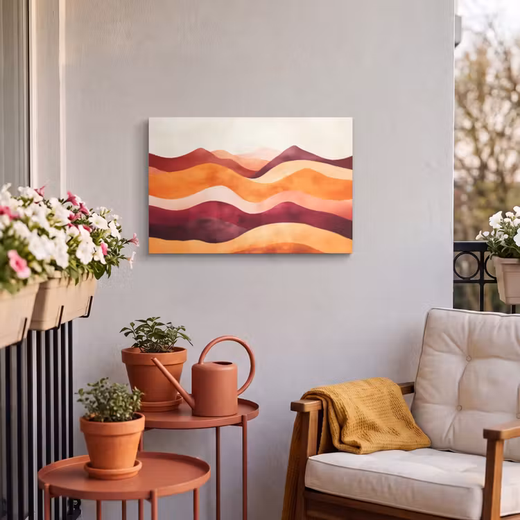 Buiten canvas - Abstract - Landschap - Golven — 4