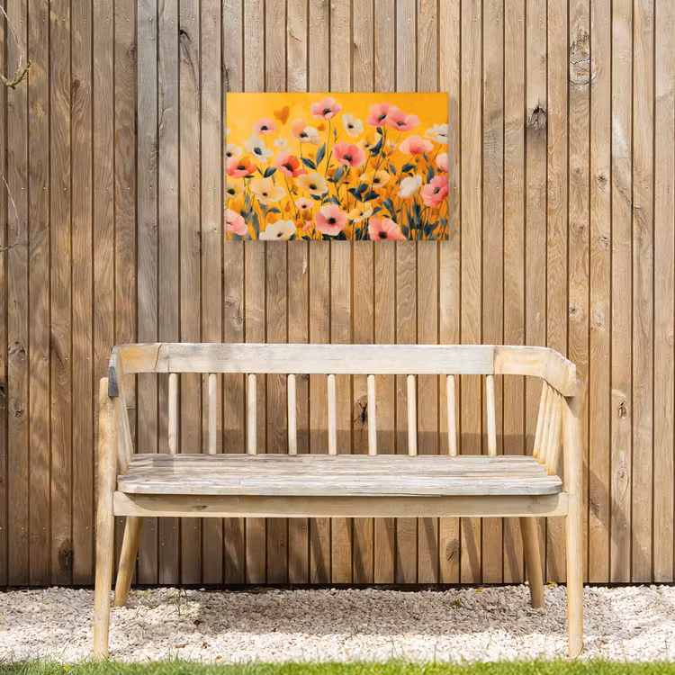 Buiten canvas - Bloemen - Veld - Geel — 3