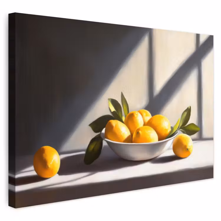 Buiten canvas - Citroenen - Stilleven - Geel — 1