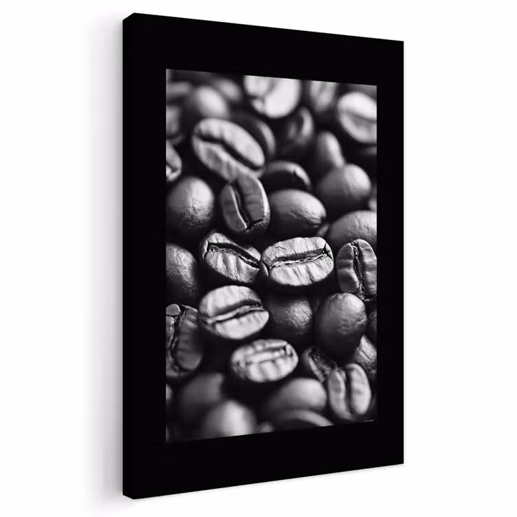 Buiten canvas - Koffiebonen - Zwart - Vintage — 1