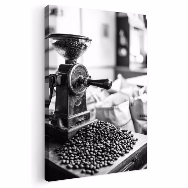 Buiten canvas - Koffiemolen - Gemalen - Vintage — 1