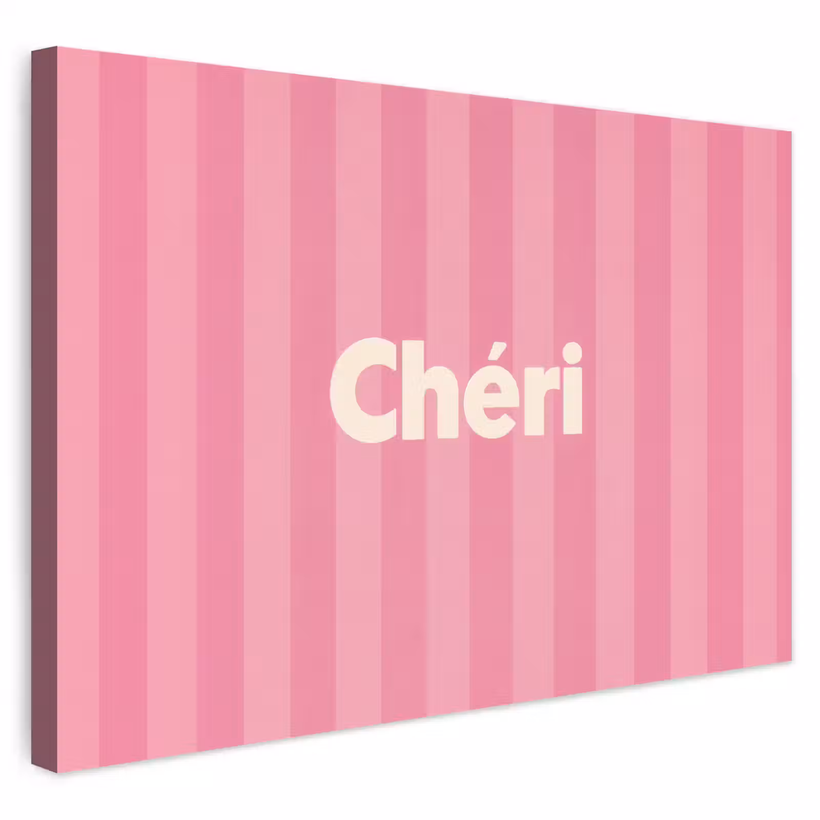 Buiten canvas - Gestreept - Roze - Chéri — 1