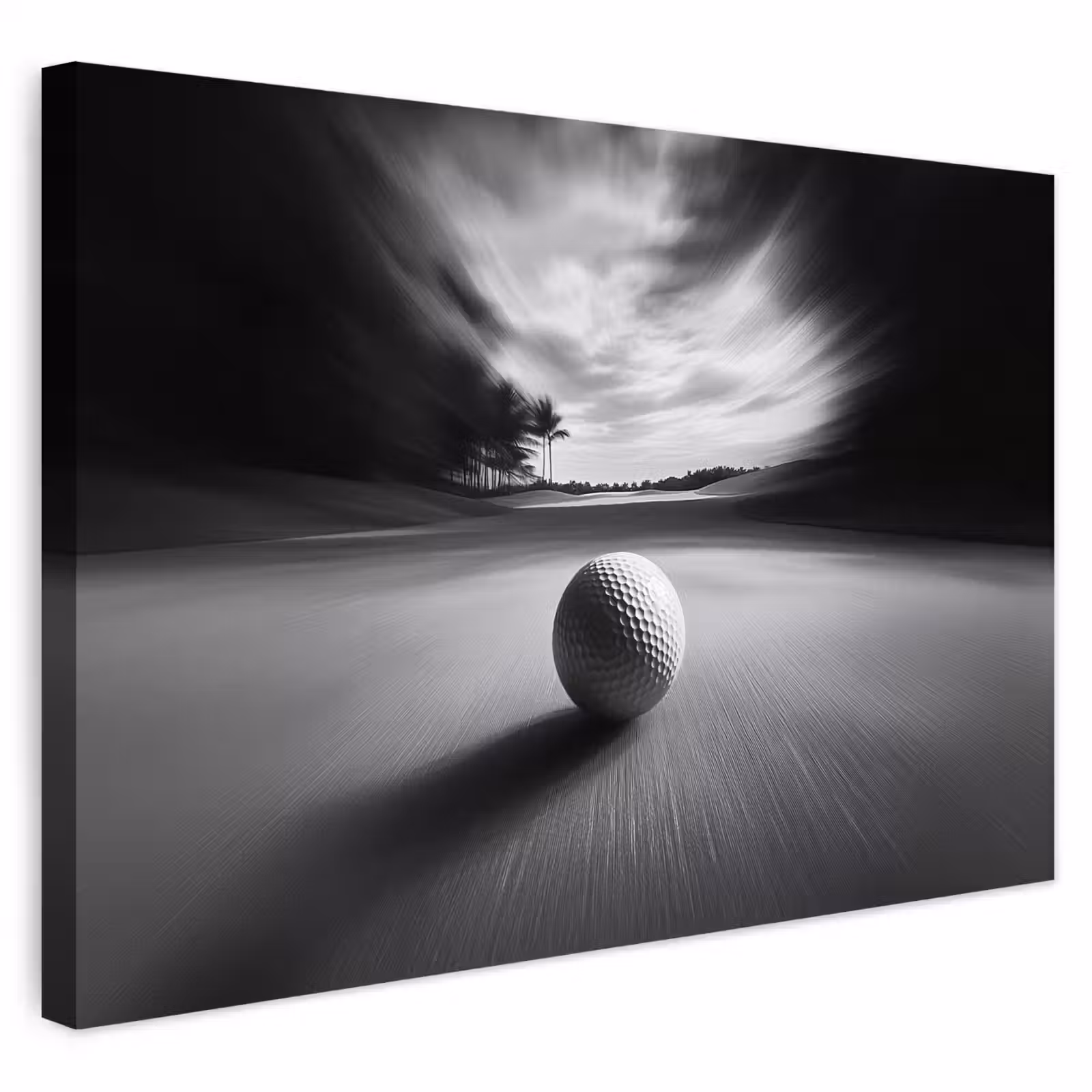 Buiten canvas - Golfbal - Wazig - Zwart — 1