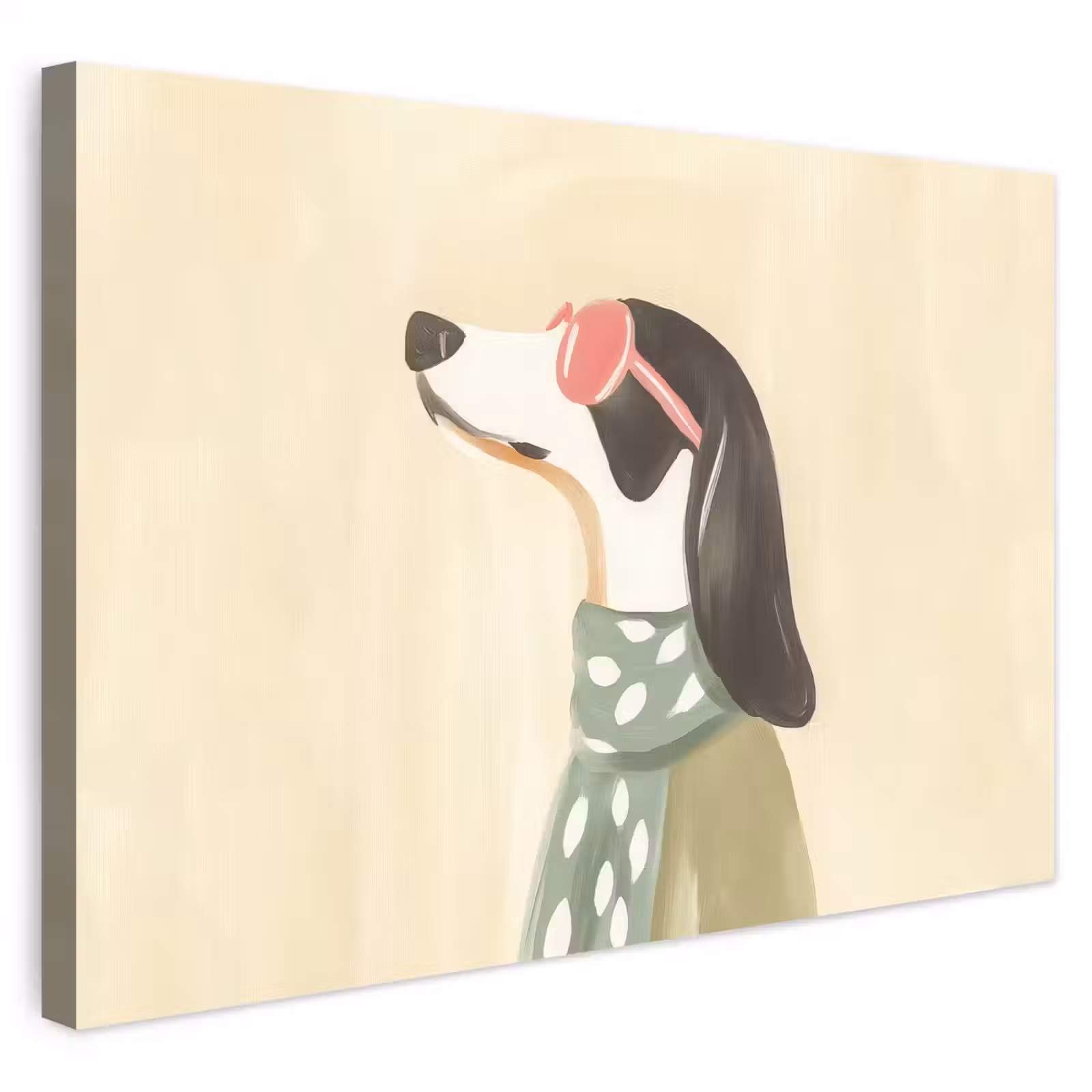Buiten canvas - Hond - Zonnebril - Sjaal — 1