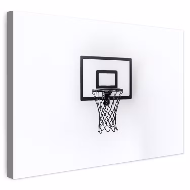 Buiten canvas - Basketbalbord - Minimalistisch - Zwart — 1