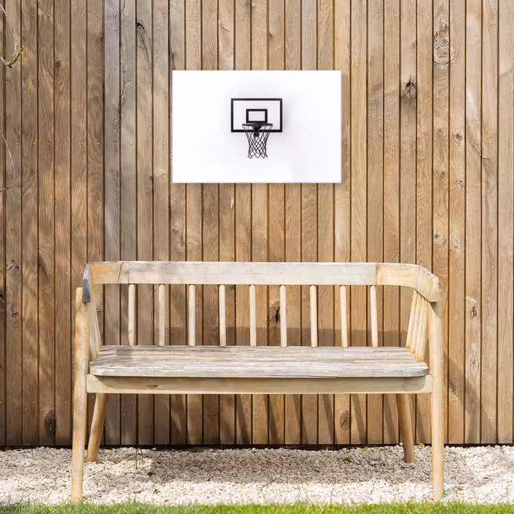 Buiten canvas - Basketbalbord - Minimalistisch - Zwart — 3
