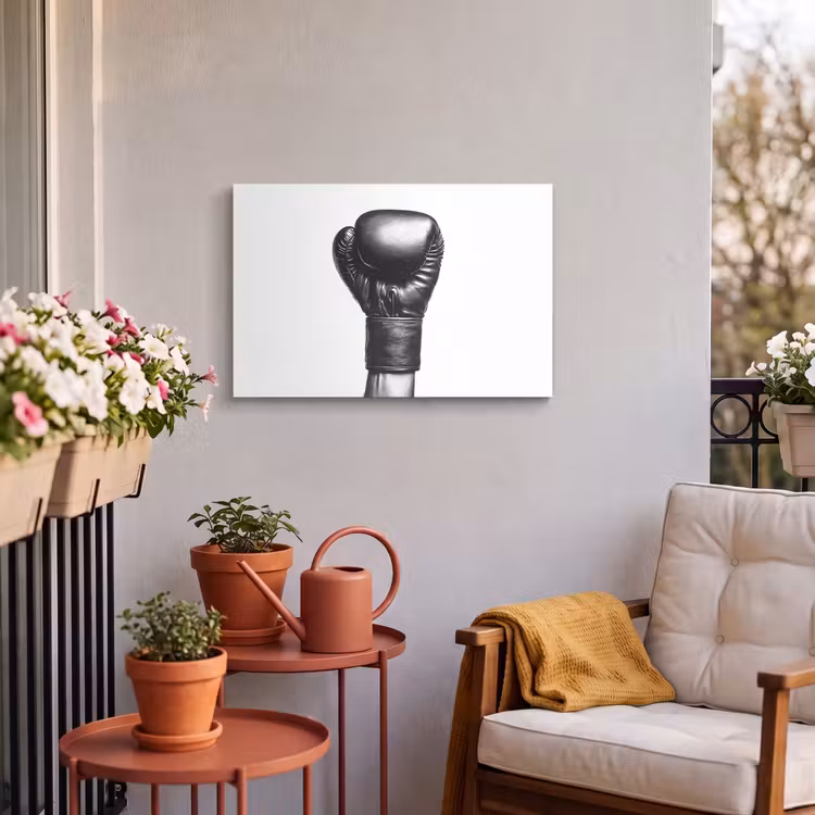 Buiten canvas - Bokshandschoen - Zwart - Hand — 4