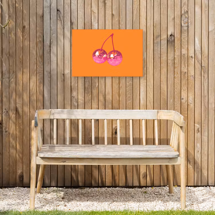 Buiten canvas - Discoballen - Kers - Spiegels - Roze — 3