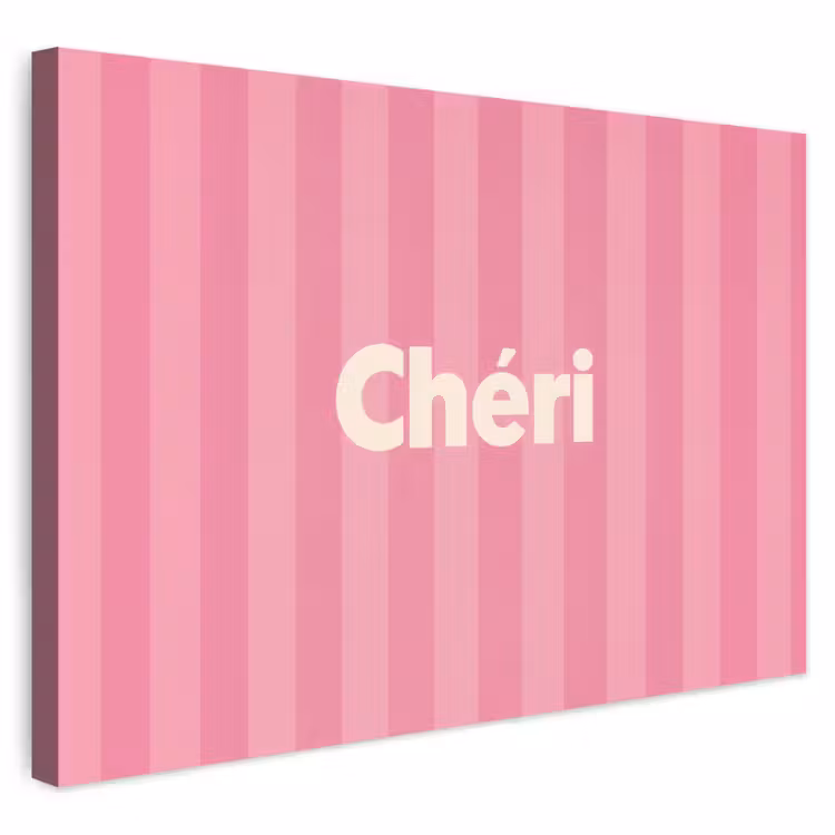 Buiten canvas - Gestreept - Roze - Chéri — 1