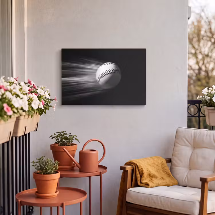 Buiten canvas - Honkbal - Wit - Vliegt — 4