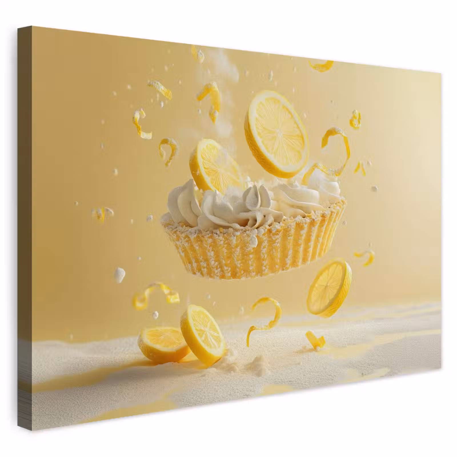 Buiten canvas - Citroen - Taart - Eten - Geel — 1