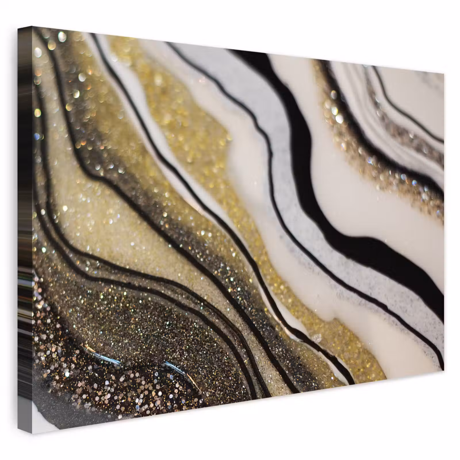 Buiten canvas - Edelsteen - Abstract - Marmer - Natuur — 1