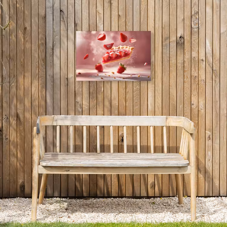 Buiten canvas - Aardbei - Taart- Eten - Roze — 3