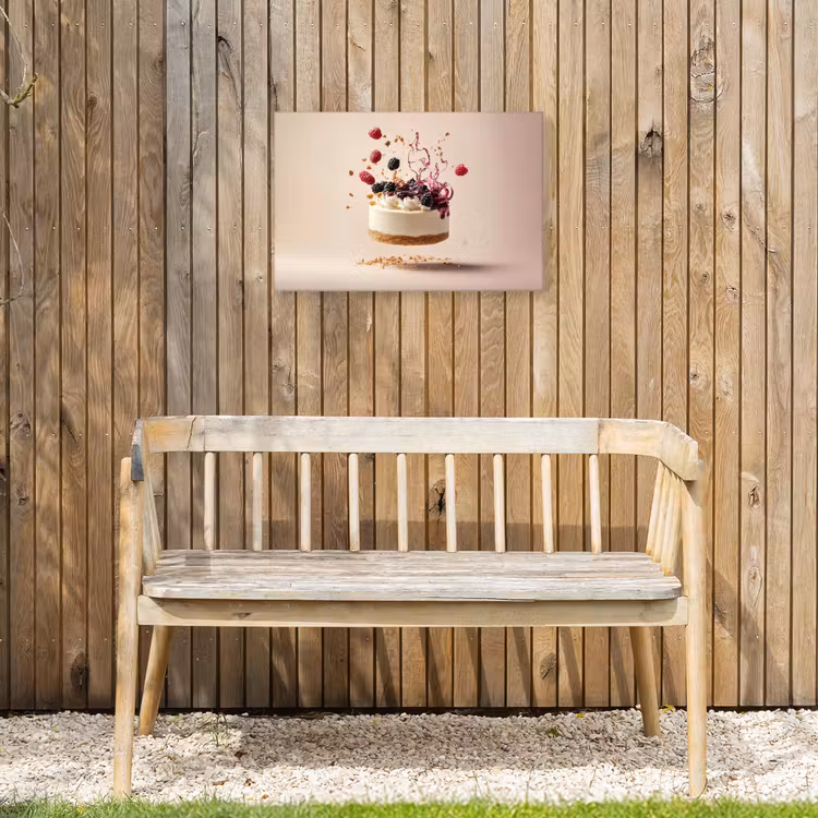 Buiten canvas - Cheesecake - Eten - Roze - Taart — 3