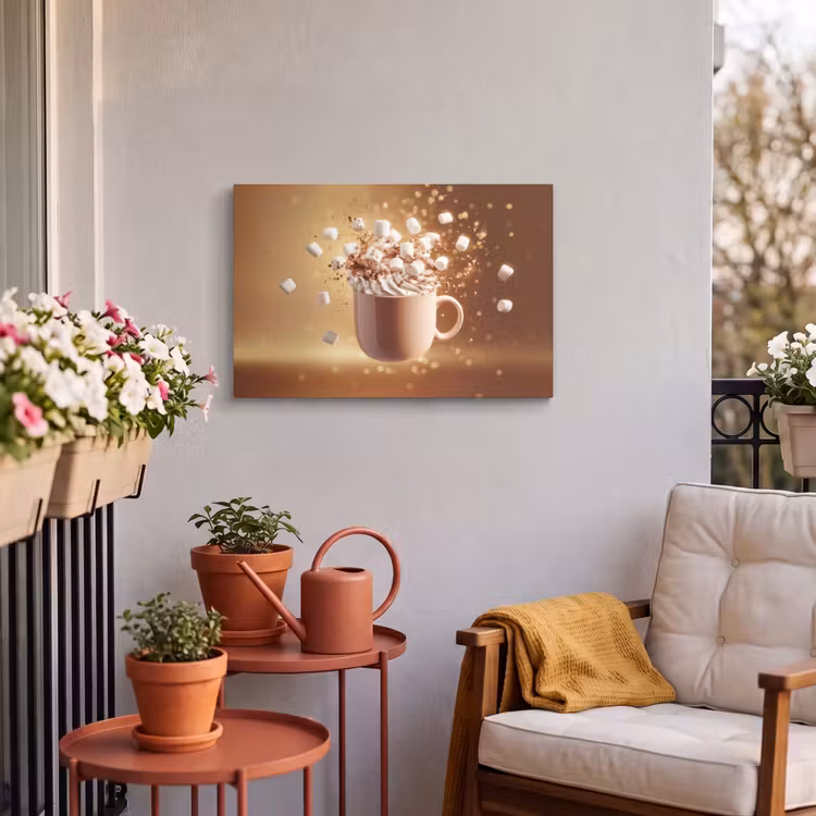 Buiten canvas - Chocomelk - Drinken - Warm - Bruin — 4