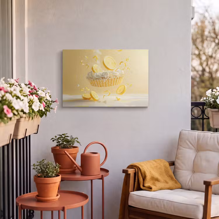 Buiten canvas - Citroen - Taart - Eten - Geel — 4
