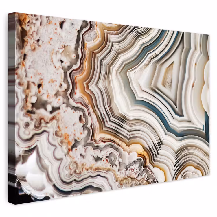 Buiten canvas - Edelsteen - Marmer - Natuur - Abstract — 1