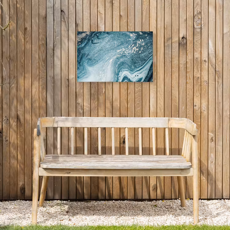 Buiten canvas - Edelstenen - Blauw - Natuur - Marmer - Abstract — 3