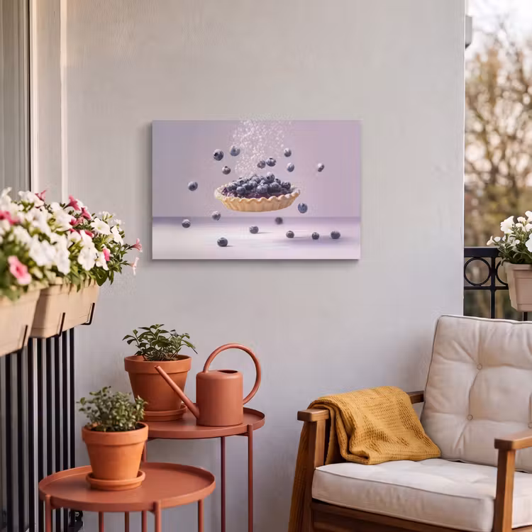 Buiten canvas - Eten - Taart - Bessen - Blauw — 4