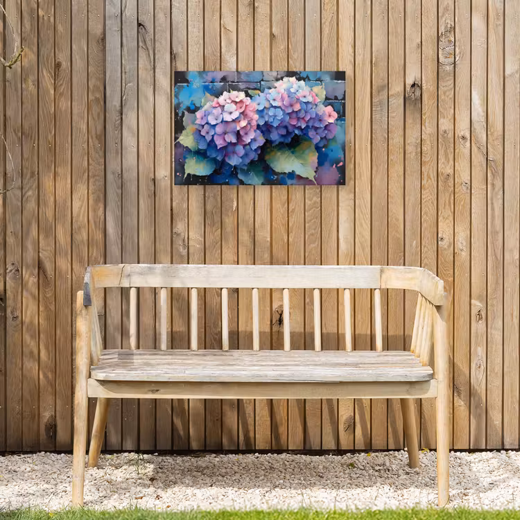 Buiten canvas - Hortensia's in Pastelkleuren — 3