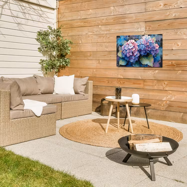 Buiten canvas - Hortensia's in Pastelkleuren — 5