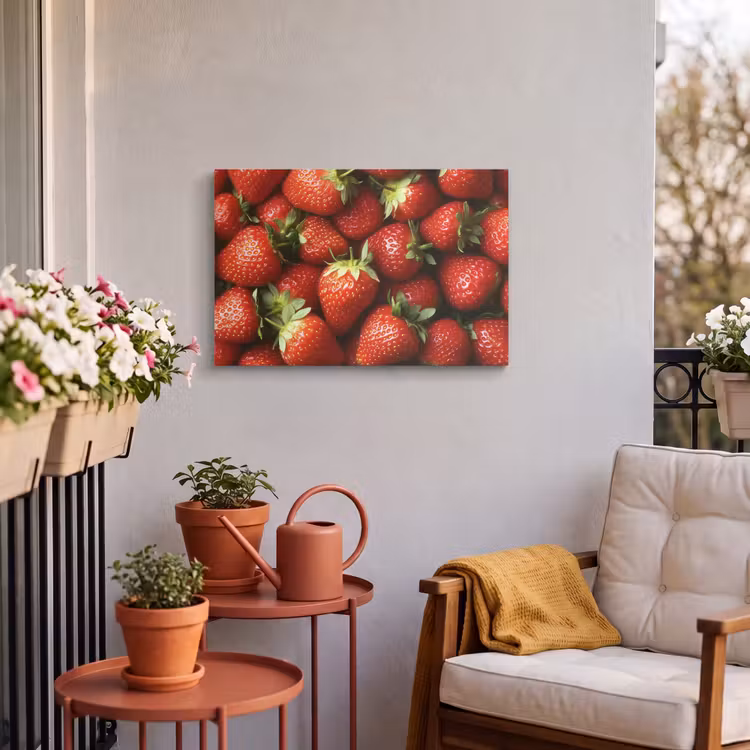 Buiten canvas - Aardbei - Fruit - Rood — 4