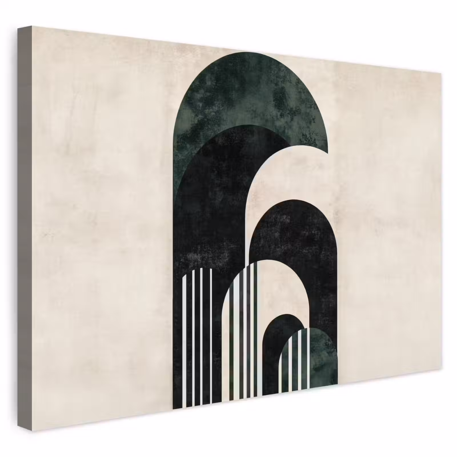 Buiten canvas - Bogen - Donkergroen - Lijnen — 1