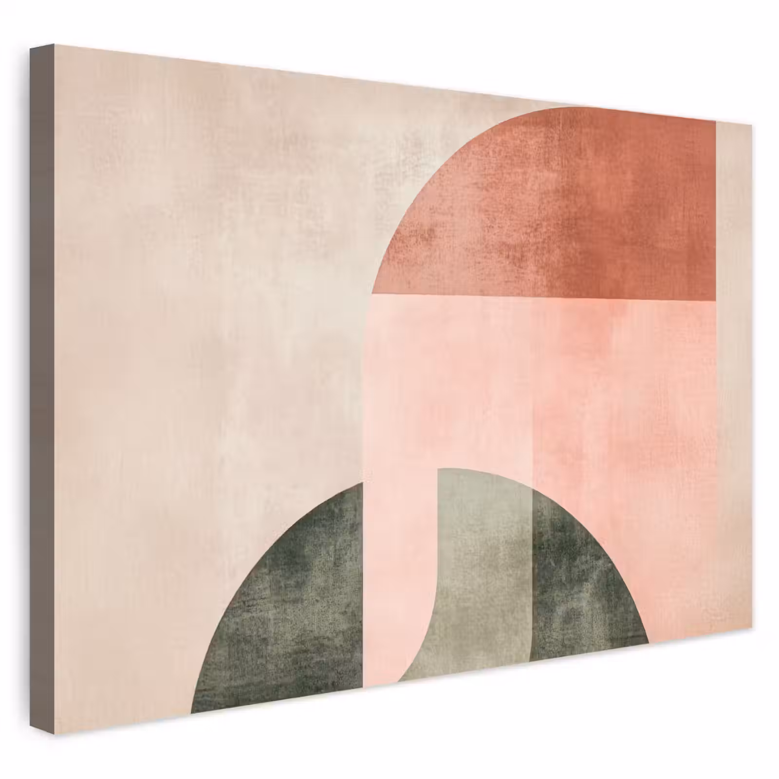Buiten canvas - Cirkel - Abstract - Roze — 1