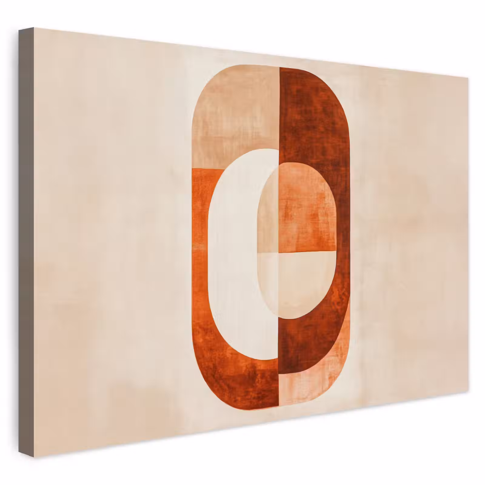Buiten canvas - Illustratie - Abstract - Vormen - Rood — 1