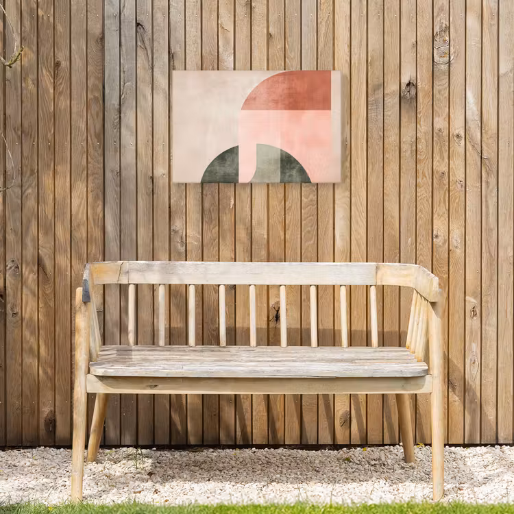 Buiten canvas - Cirkel - Abstract - Roze — 3
