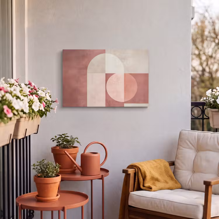 Buiten canvas - Figuren - Abstract - Roze — 4