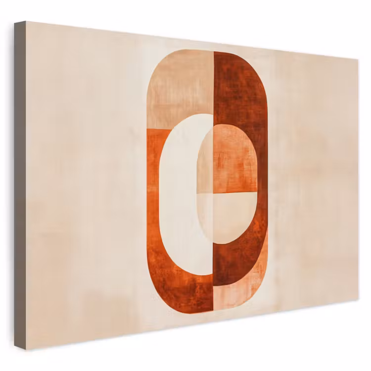 Buiten canvas - Illustratie - Abstract - Vormen - Rood — 1