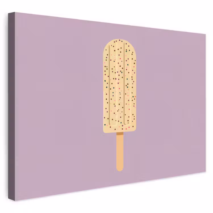 Buiten canvas - Beige - Ijsje - Spikkels — 1