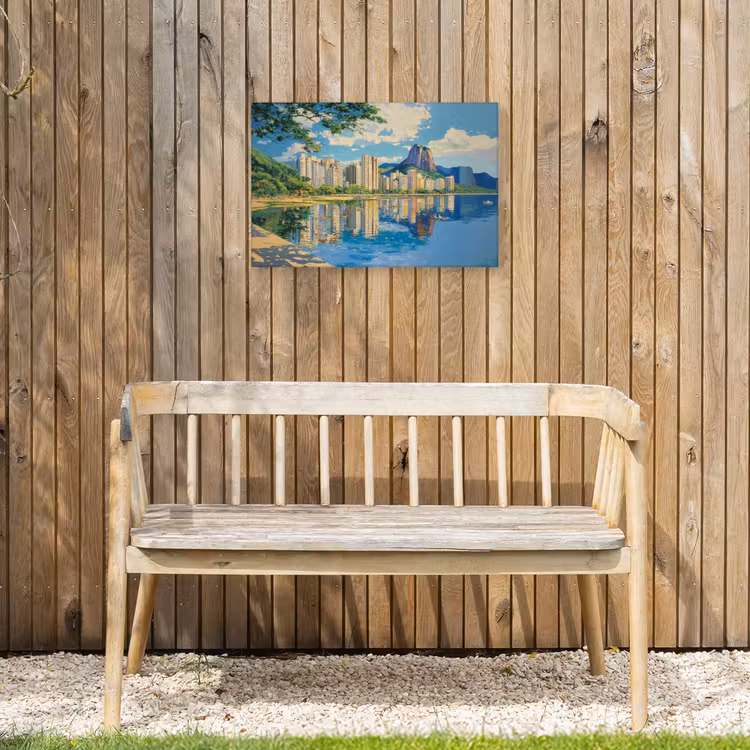 Buiten canvas - Berg - Skyline - Strand - Water — 3