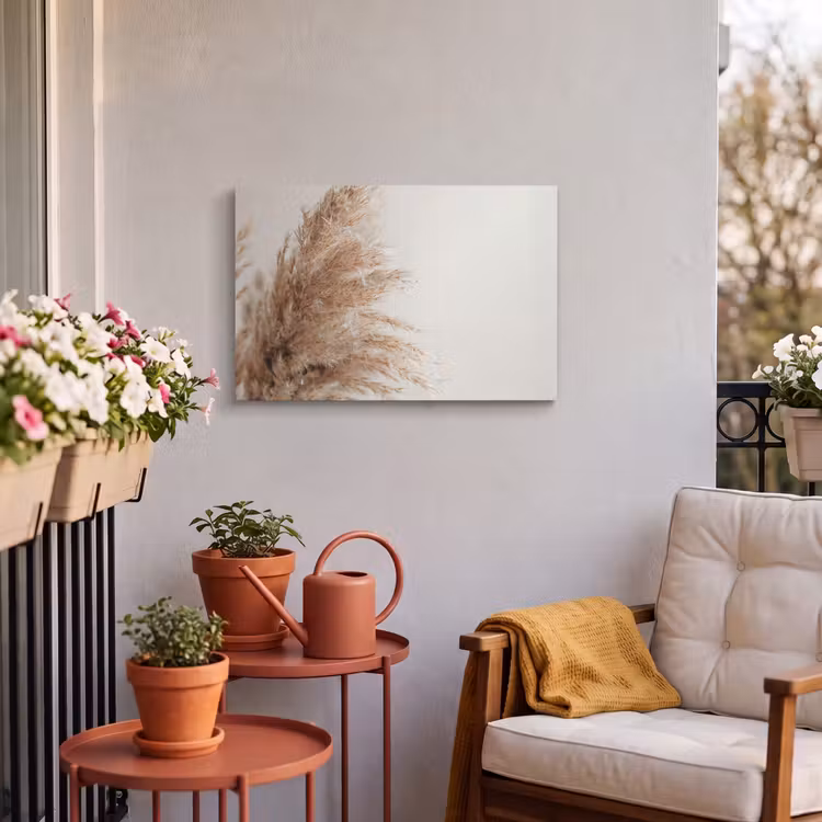 Buiten canvas - Gras - Planten - Natuur - Pampasgras — 3