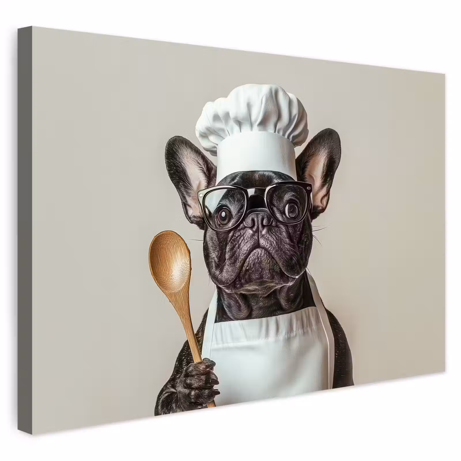 Buiten canvas - Bril - Hond - Kok — 1