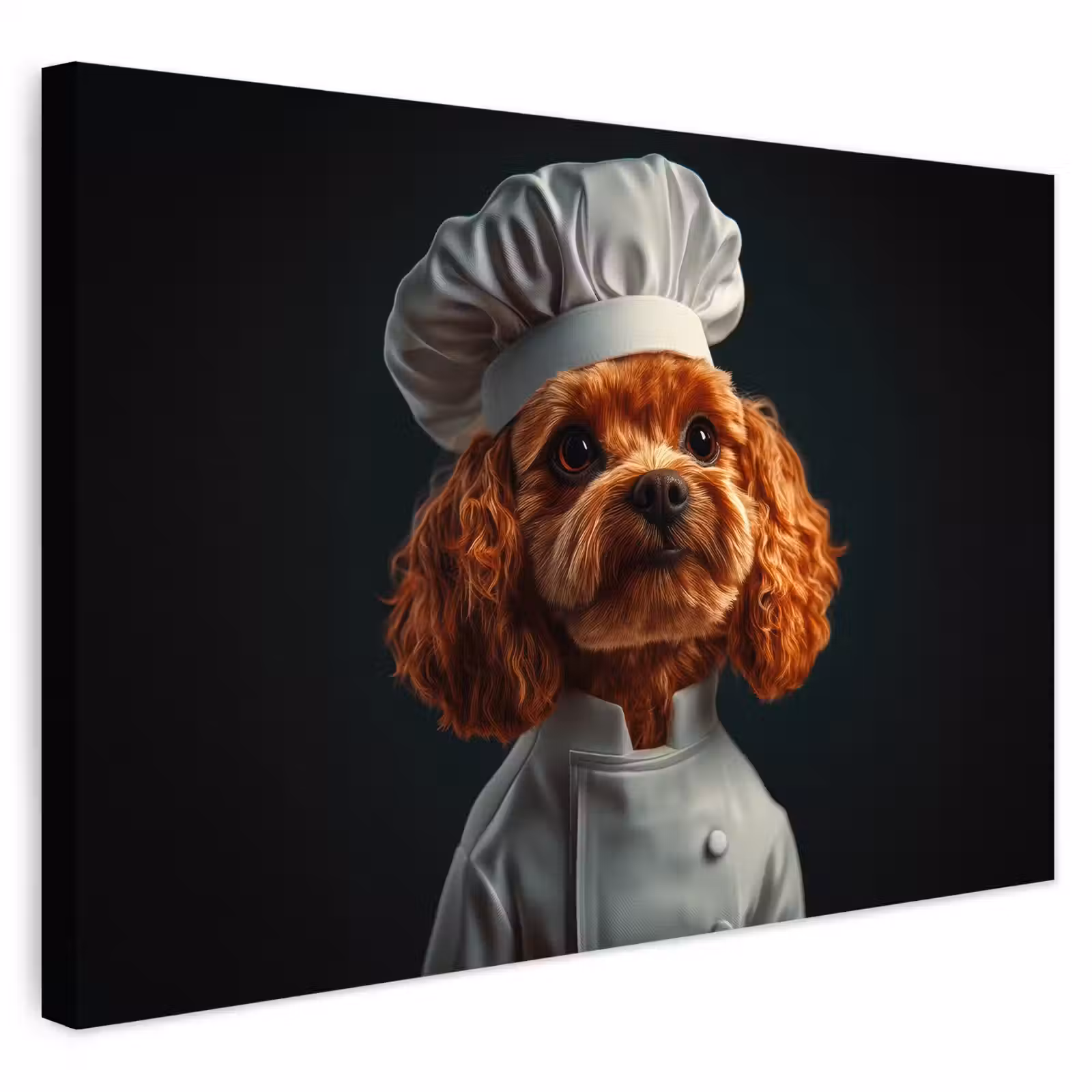 Buiten canvas - Bruin - Kok - Hondje — 1